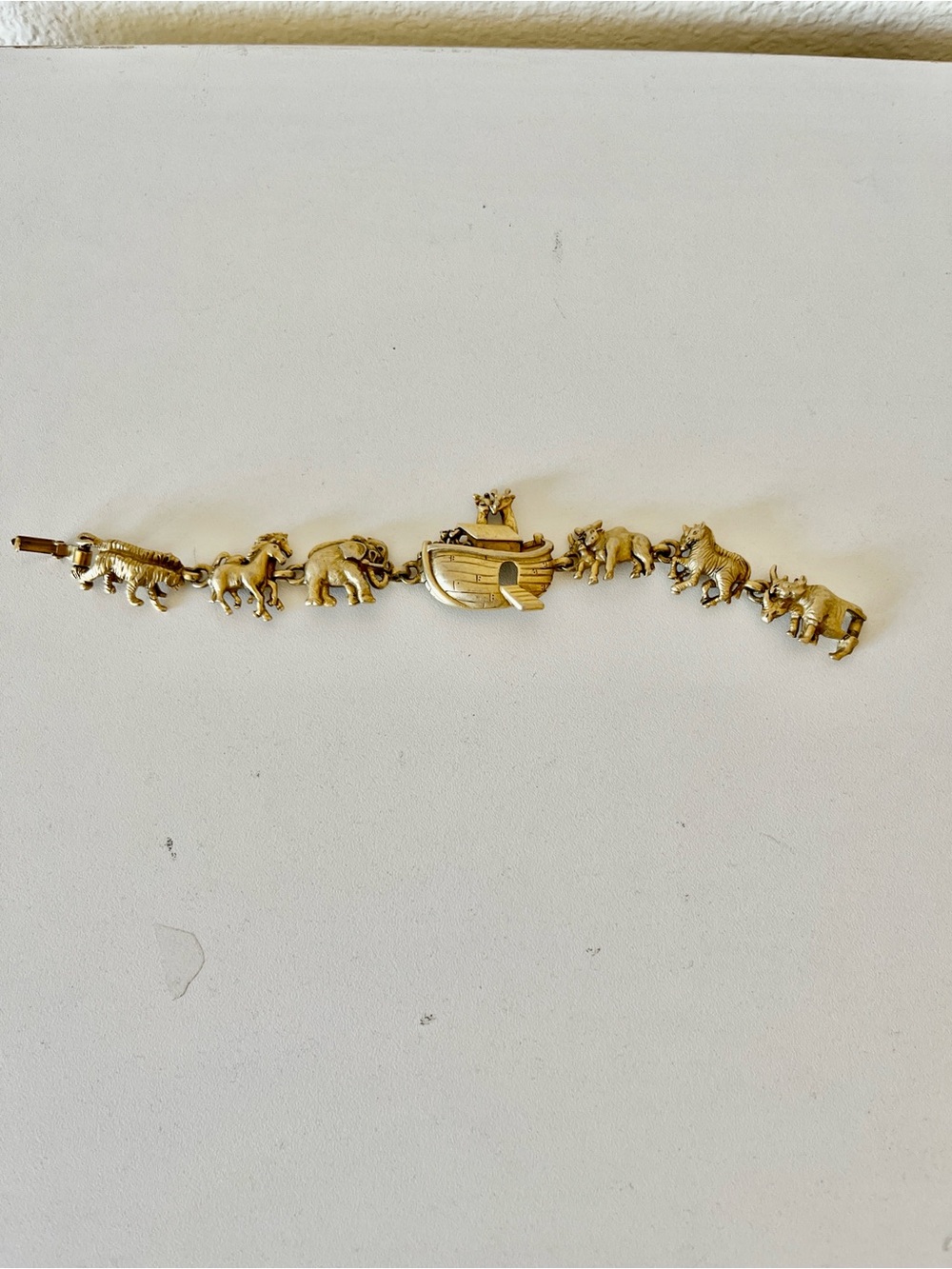 Gold Animal Noah's Ark Bracelet AJC